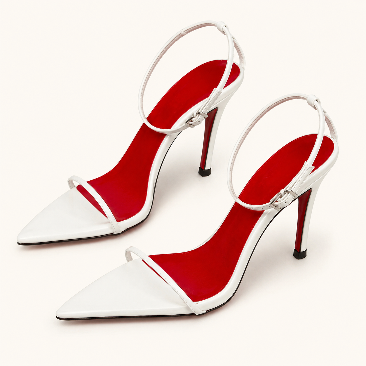Blanc Rouge Slingback Heels