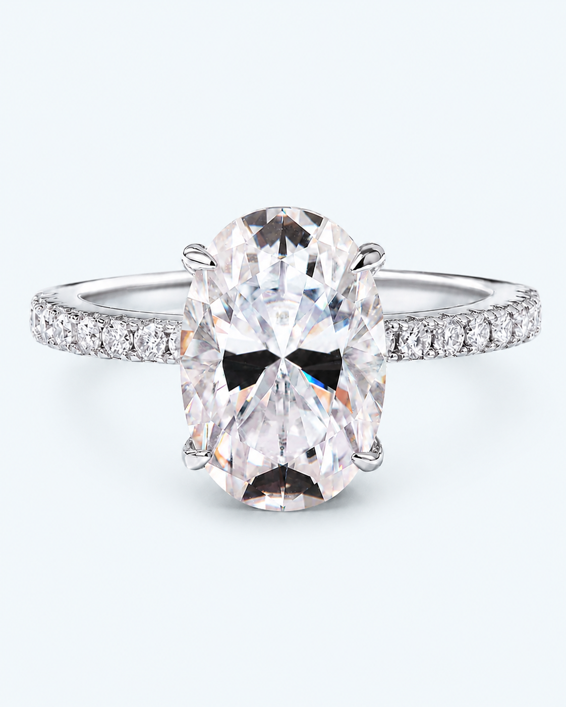 Marchetti Isabelle Oval Pavé Ring