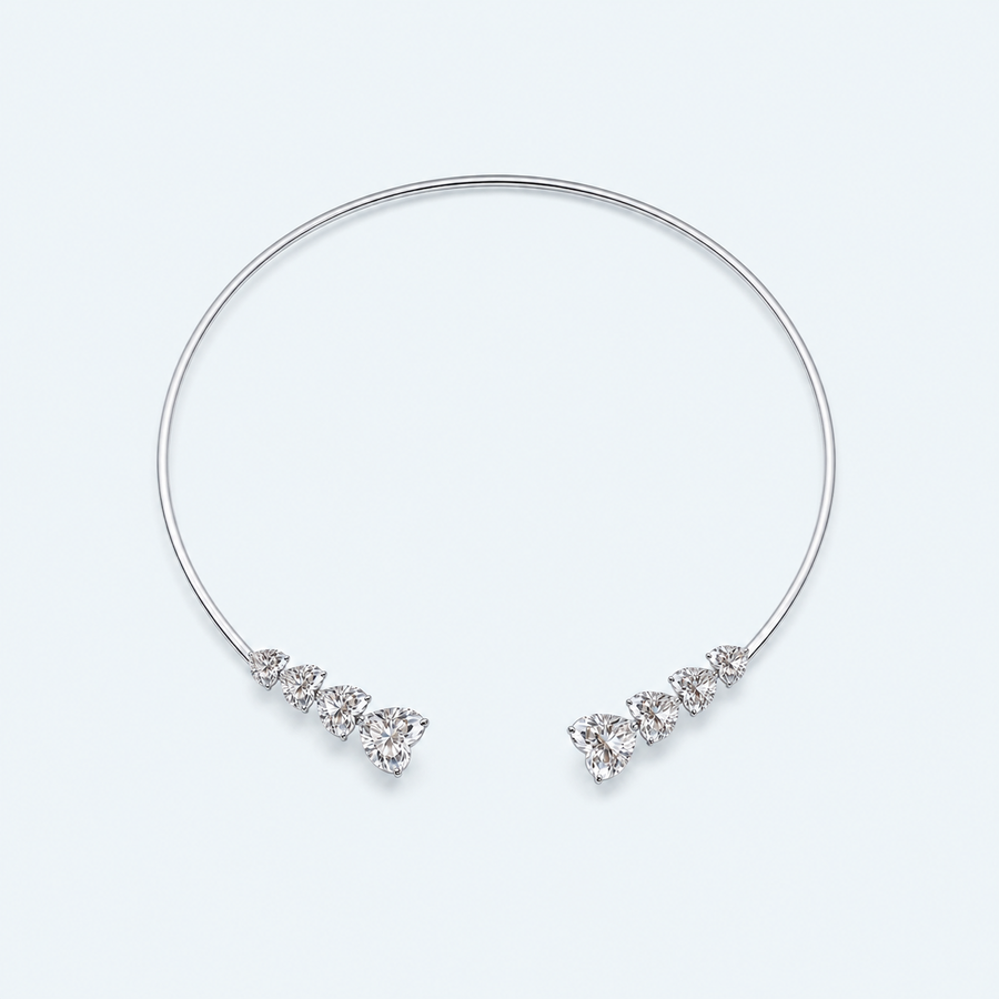 Marchetti Amore Open Moissanite Choker Necklace