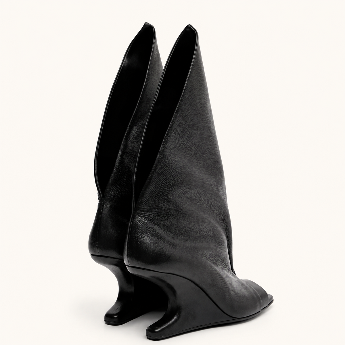 Aurelia Sculpted Open-Toe Boots