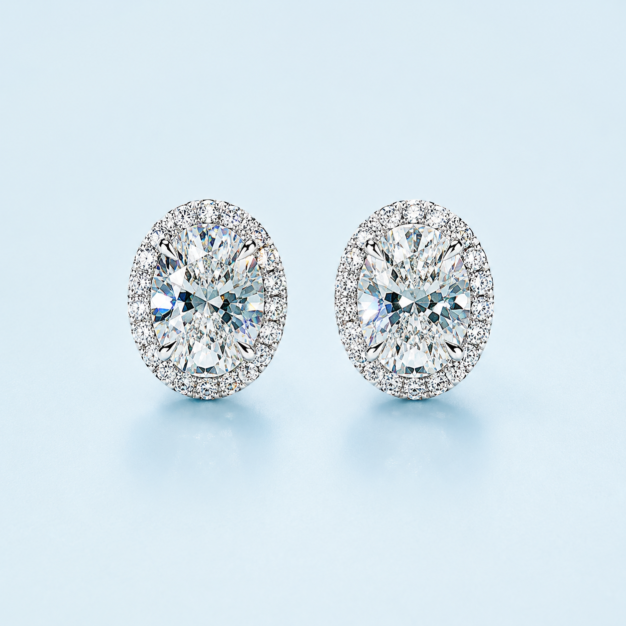 Marchetti Diamond Halo Studs