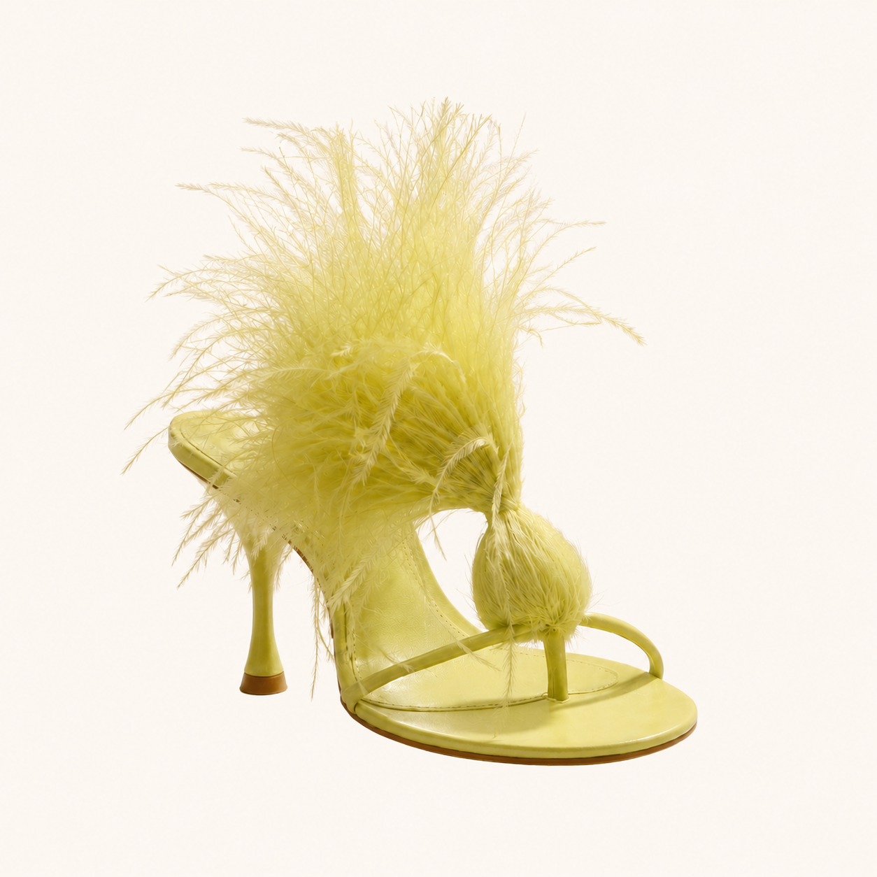 Celeste Plume Heel