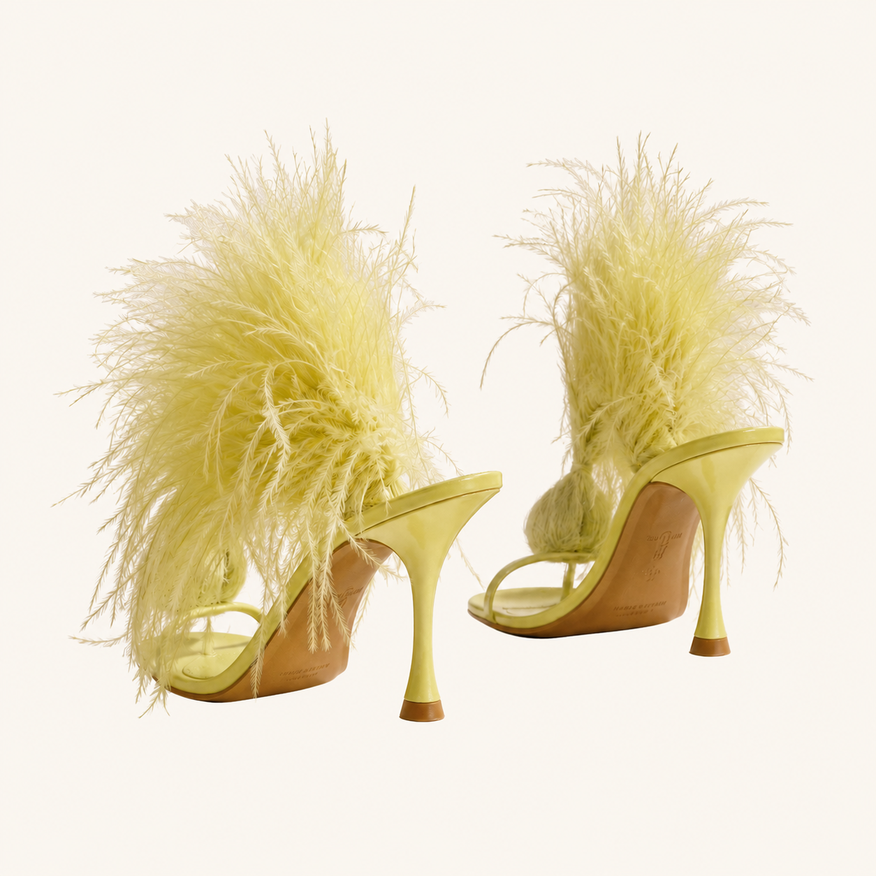 Celeste Plume Heel