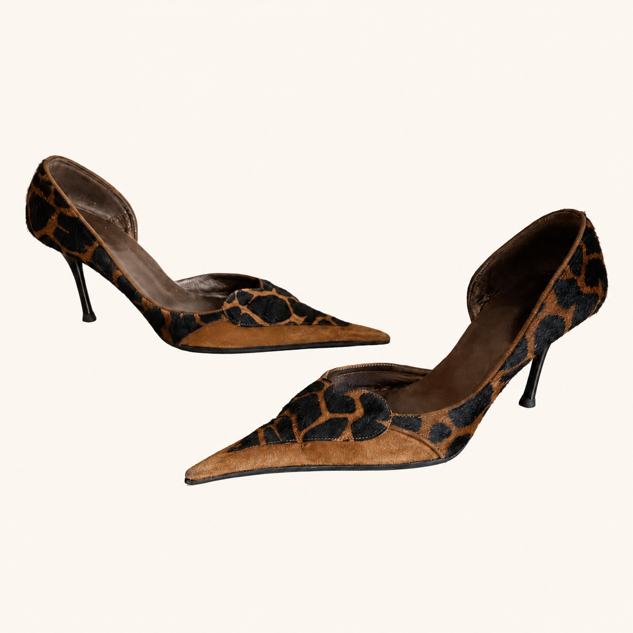 Léopard Noir Slingback