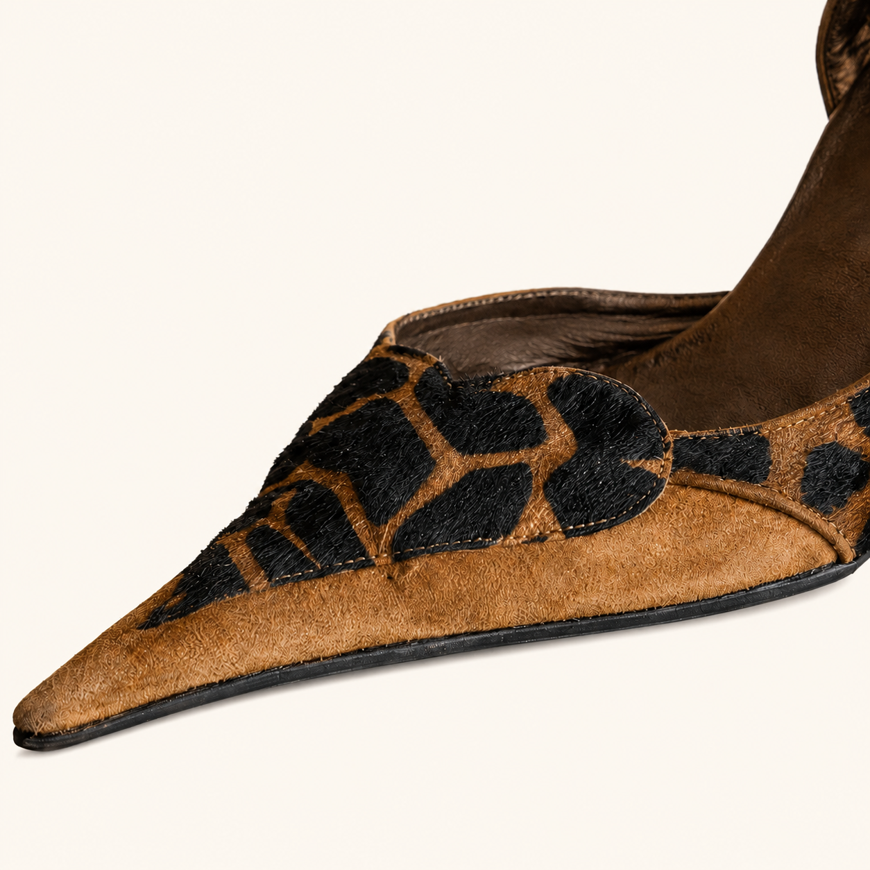 Léopard Noir Slingback