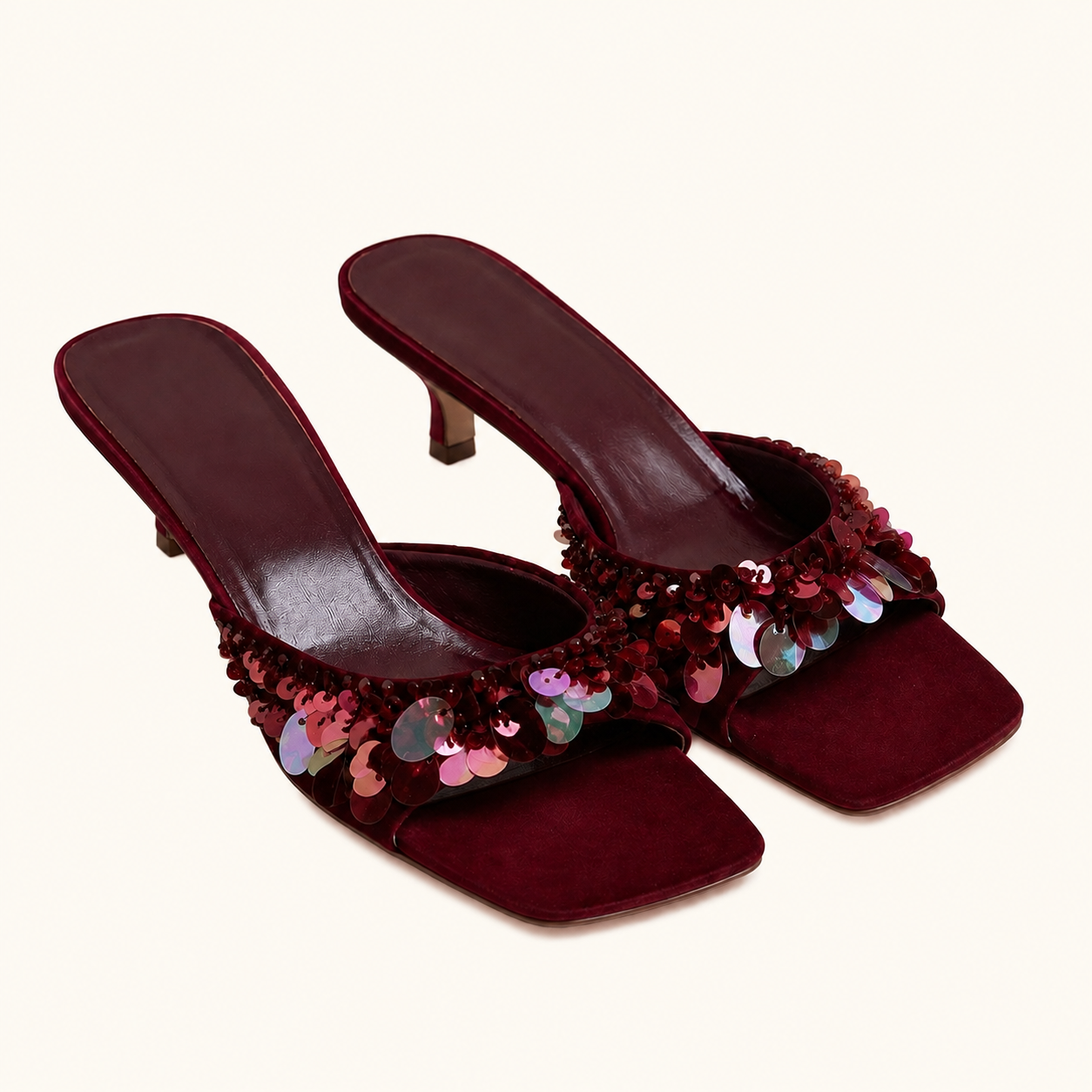 Bordeaux Éclat Mule