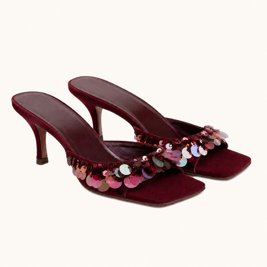 Bordeaux Éclat Mule