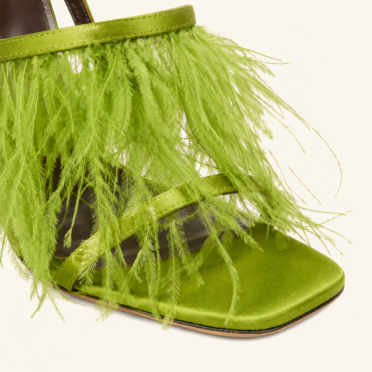Verde Plume Mule