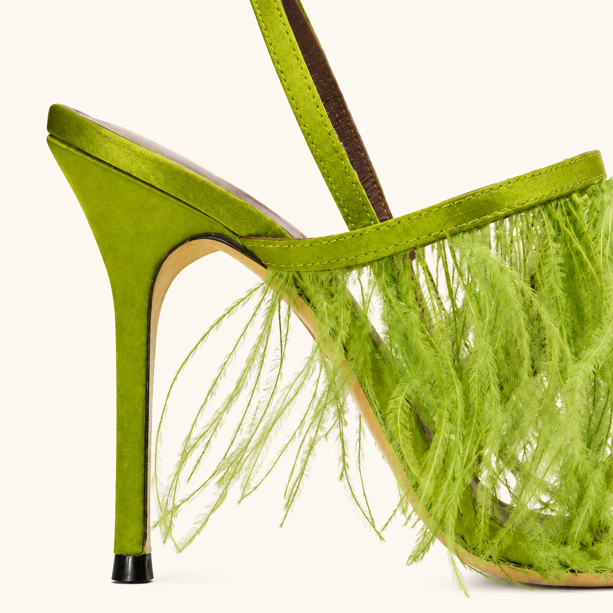 Verde Plume Mule