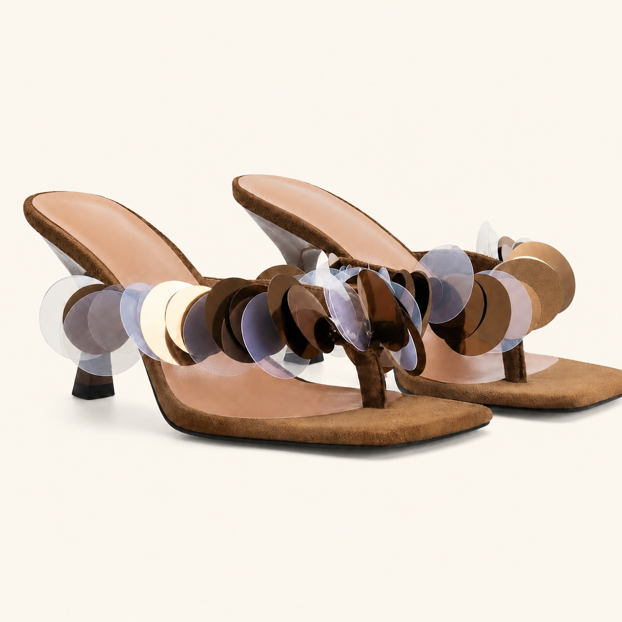Bronze Halo Mules