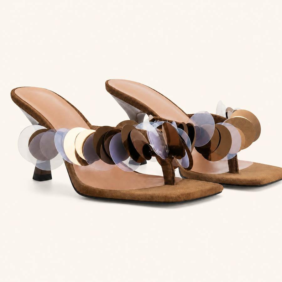Bronze Halo Mules