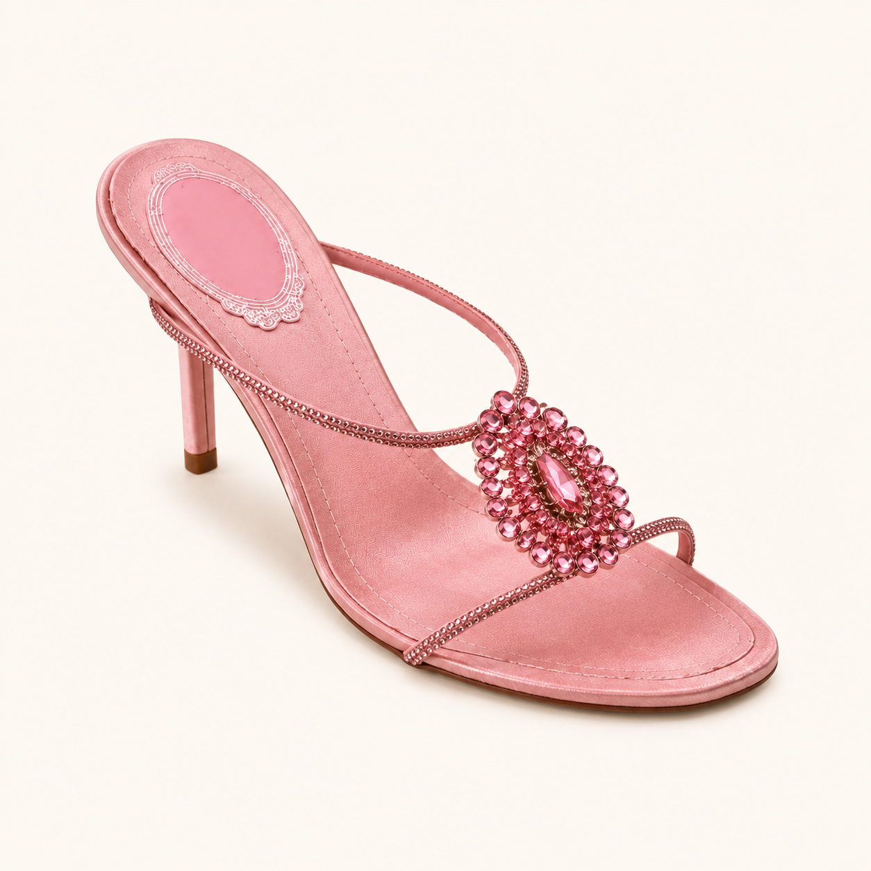 Rose Cristallo Mule