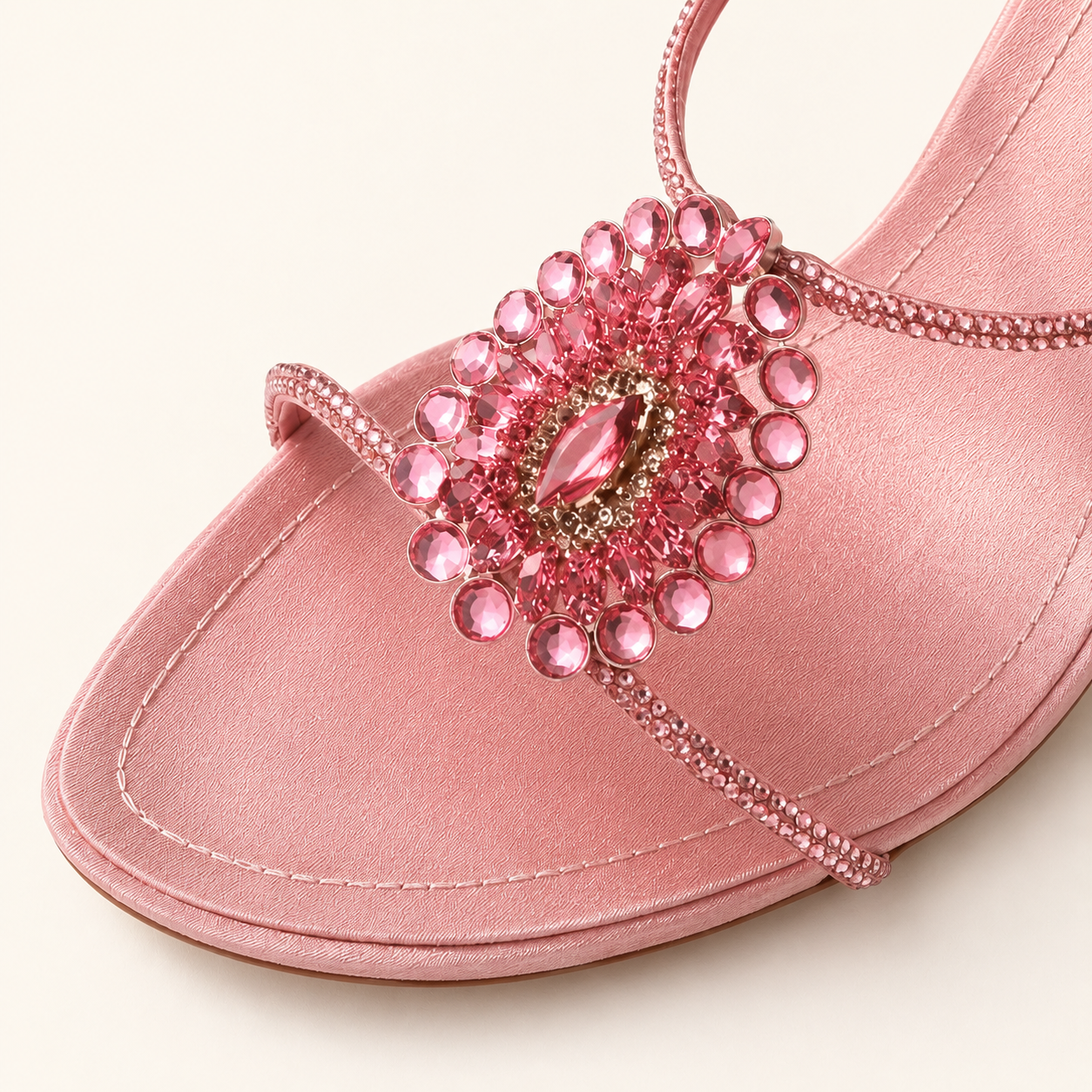 Rose Cristallo Mule