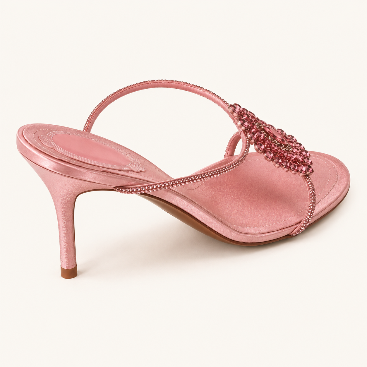 Rose Cristallo Mule