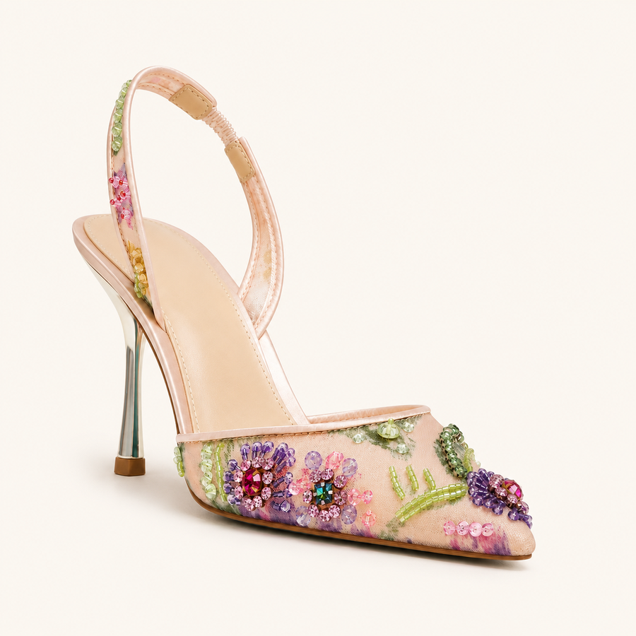 Rosé Bijou Sandal