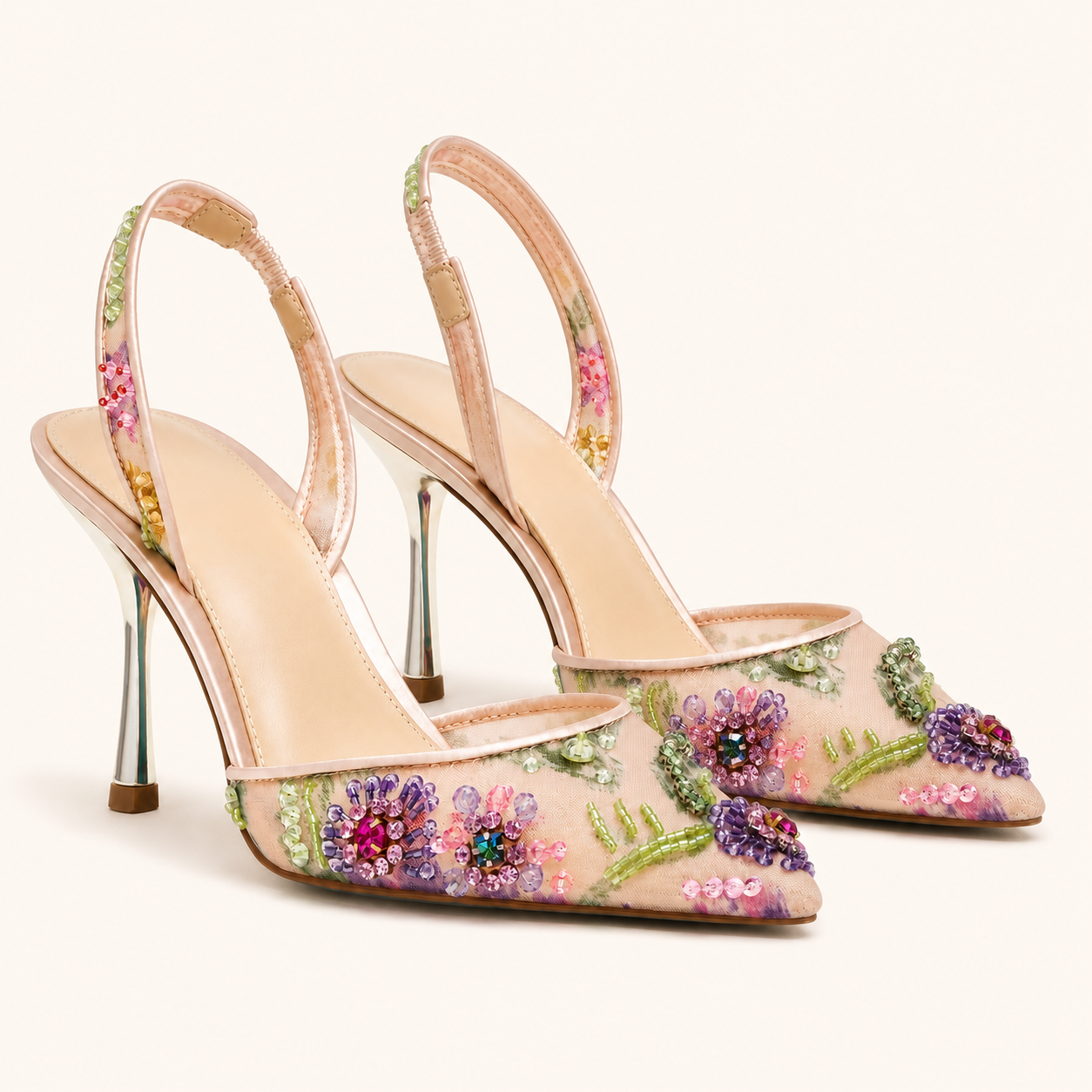 Rosé Bijou Sandal