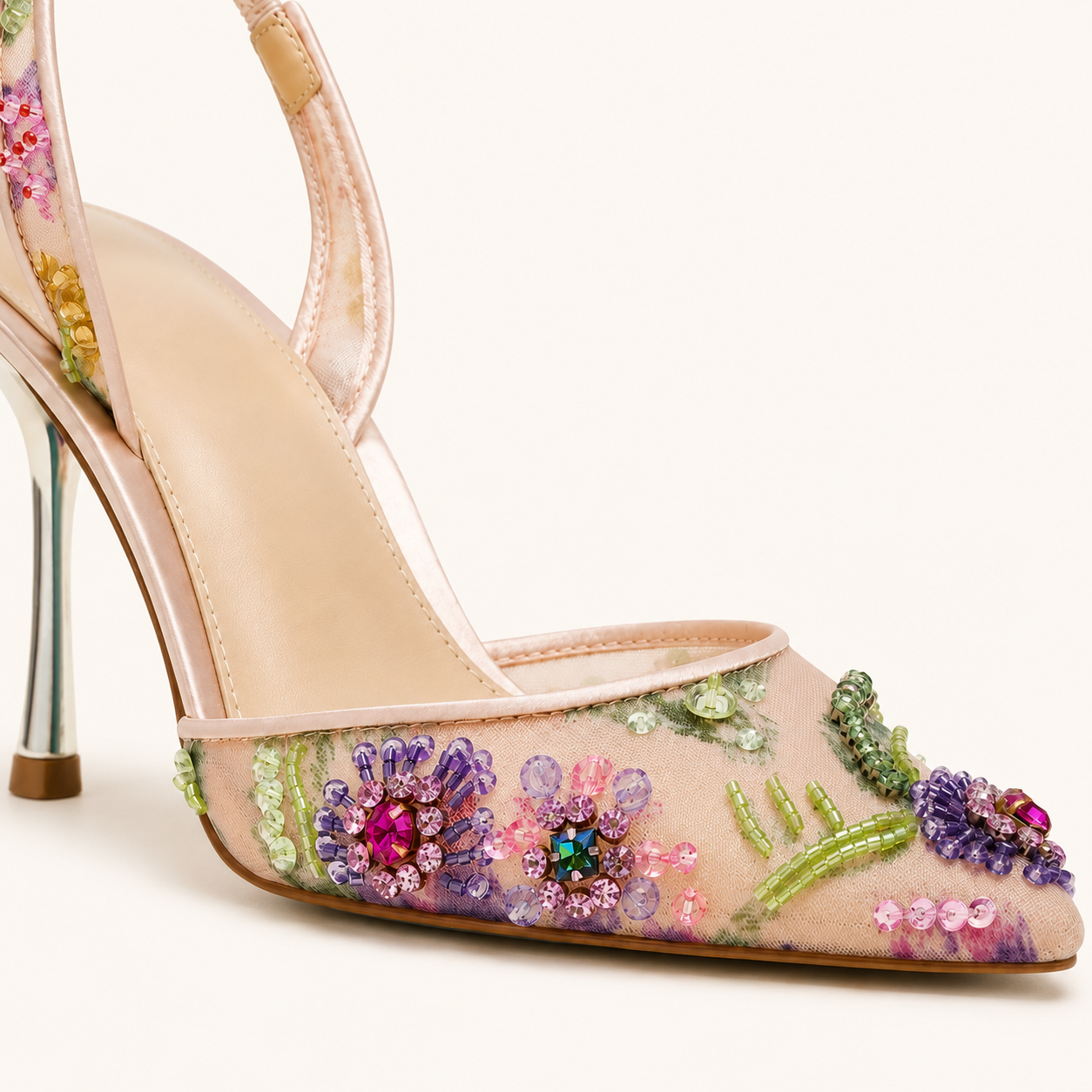 Rosé Bijou Sandal