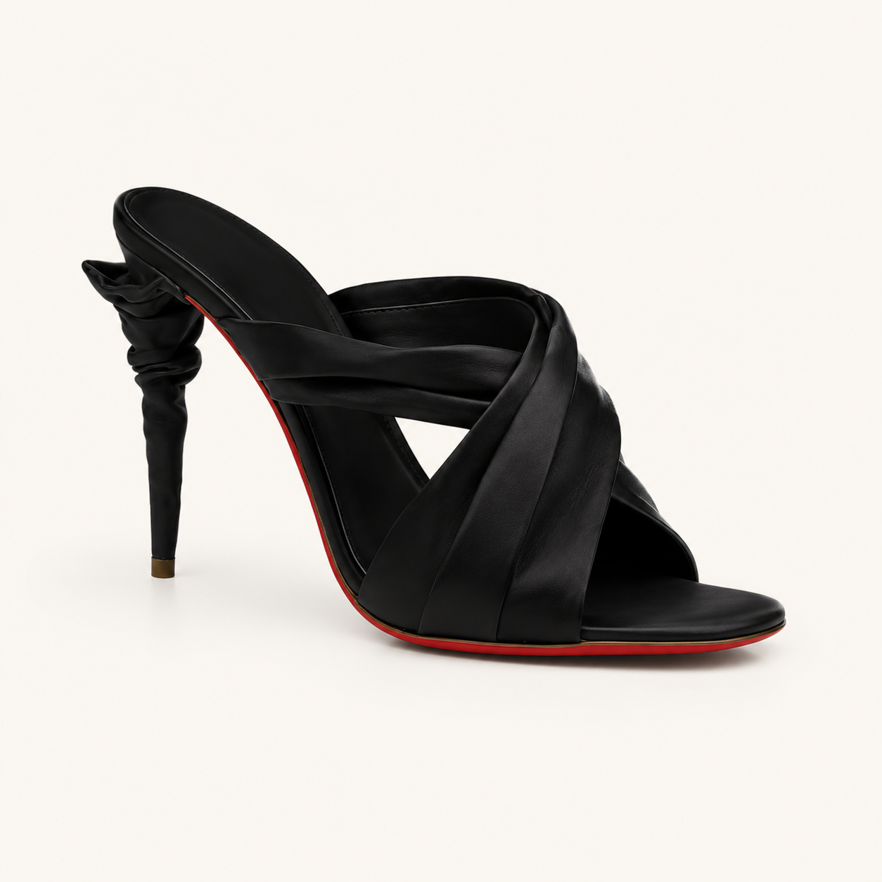 Noir Twist Mules