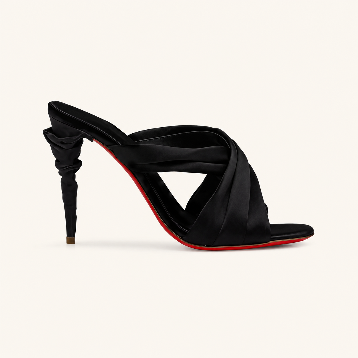 Noir Twist Mules