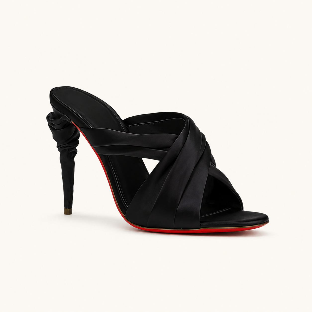 Noir Twist Mules