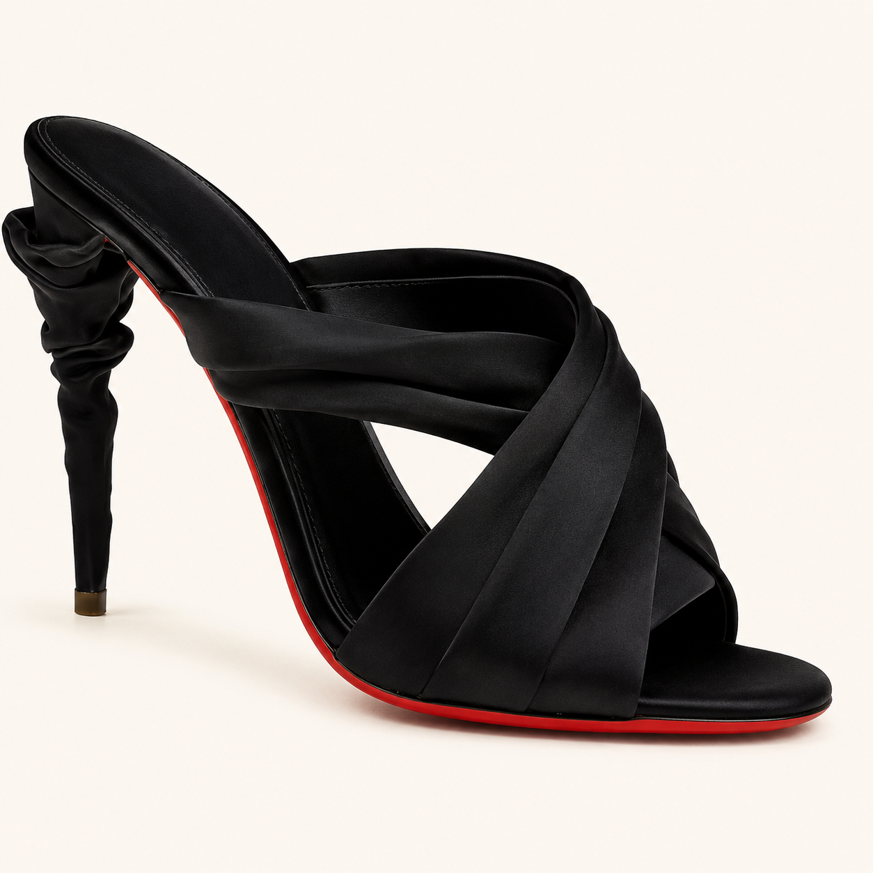 Noir Twist Mules