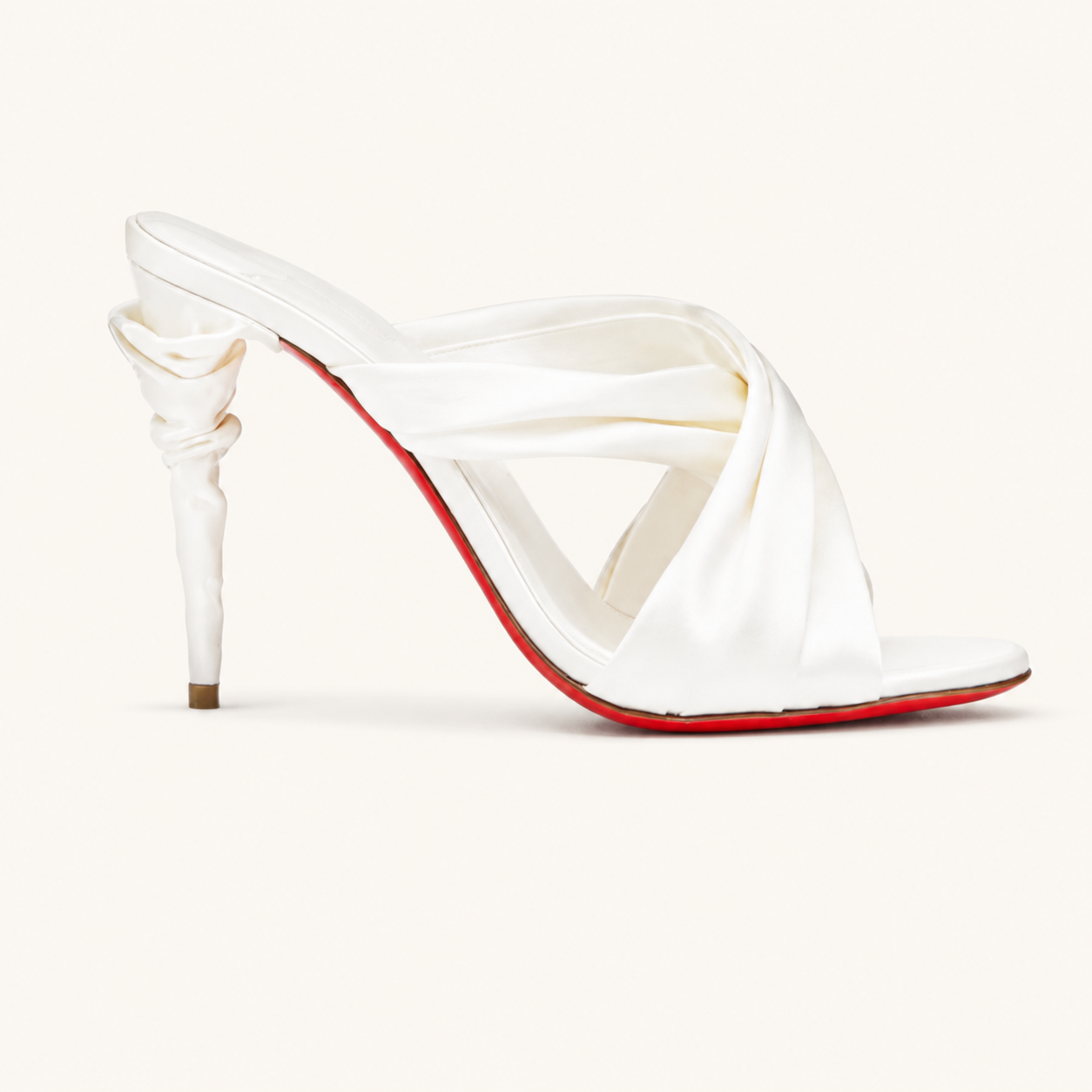 Blanc Twist Mules