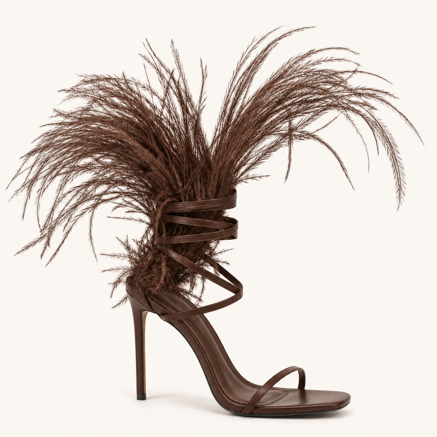 Mocha Plume Sandals