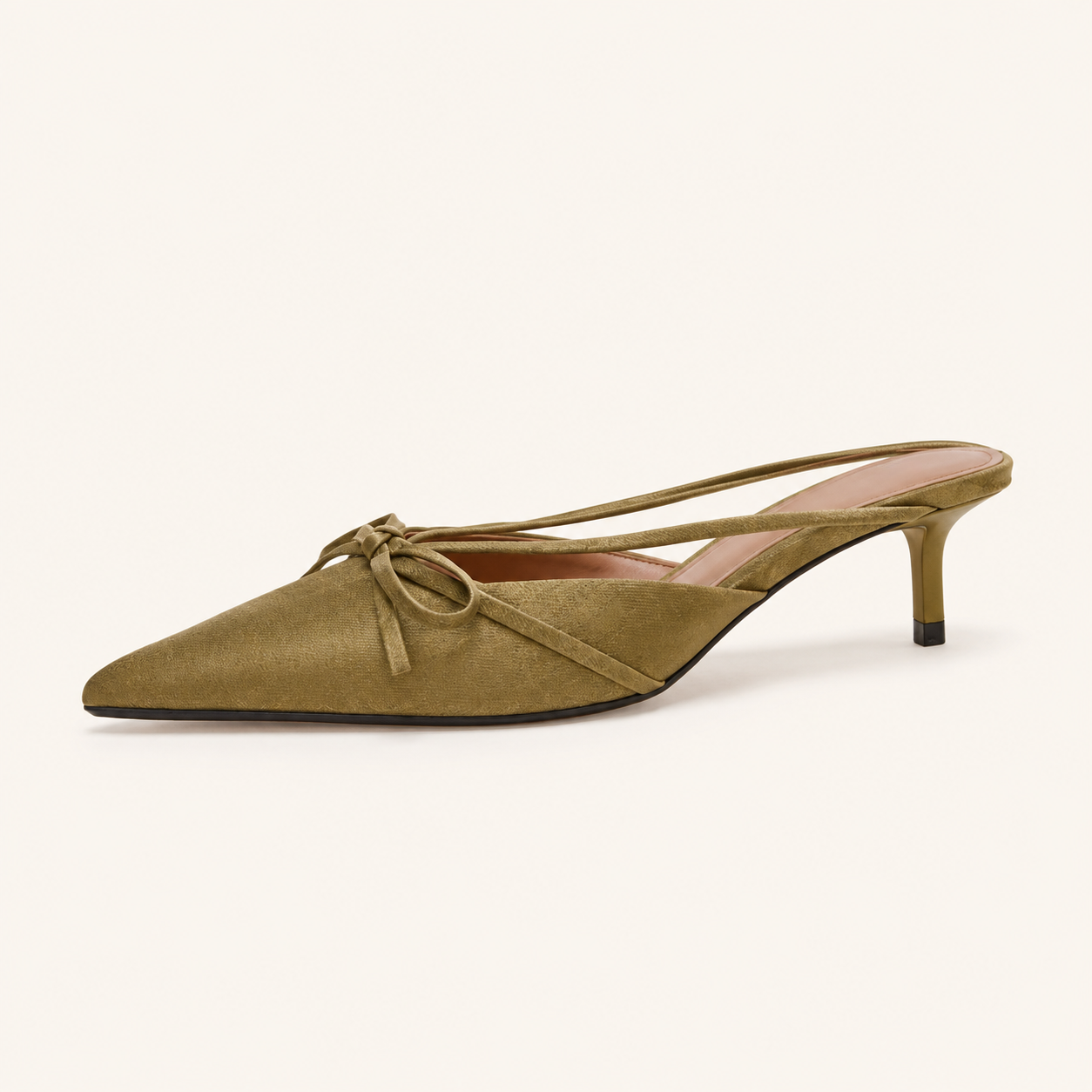 Sienna Olive Bow Heels