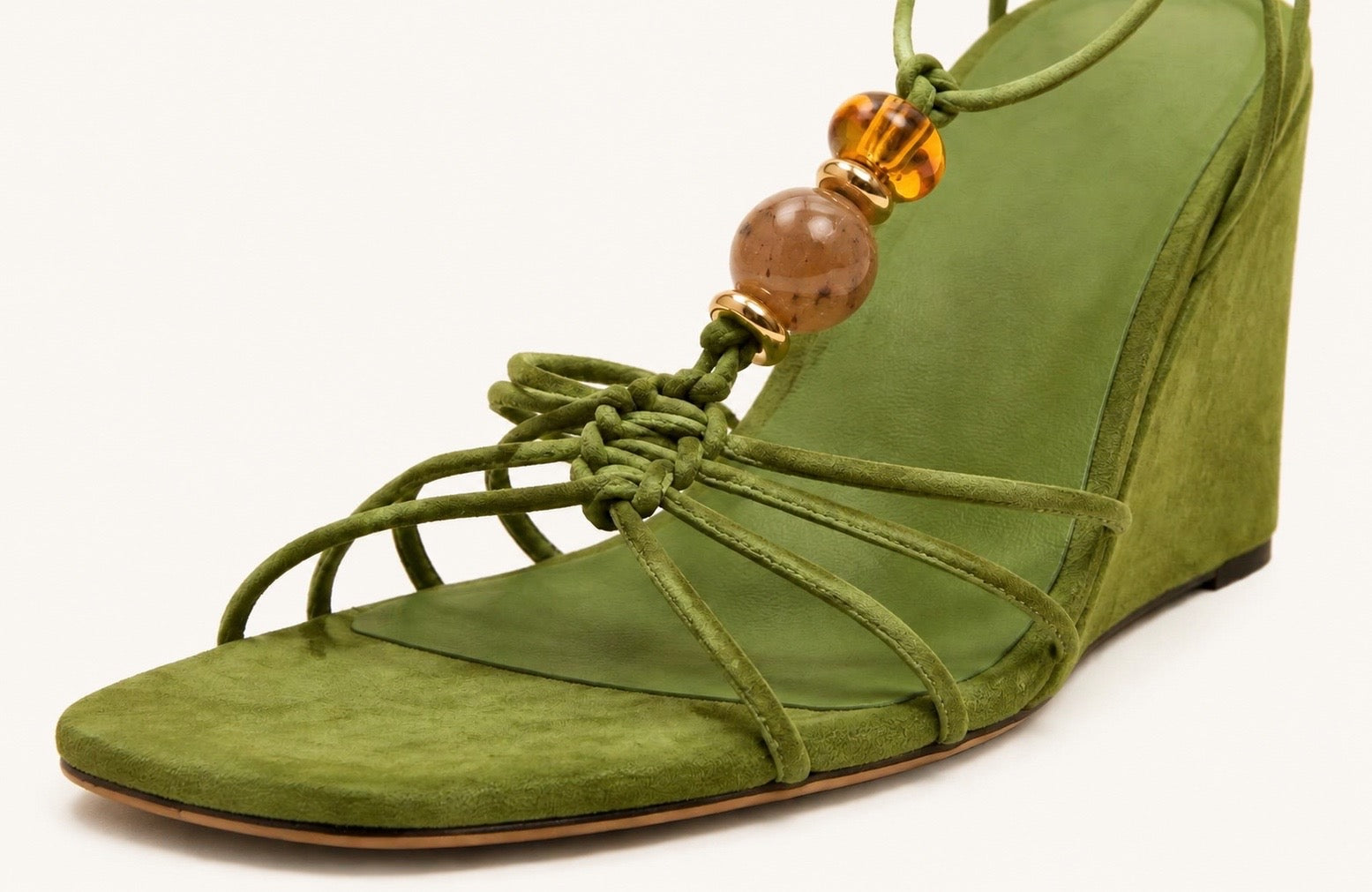 Smeralda Lace-Up Wedges