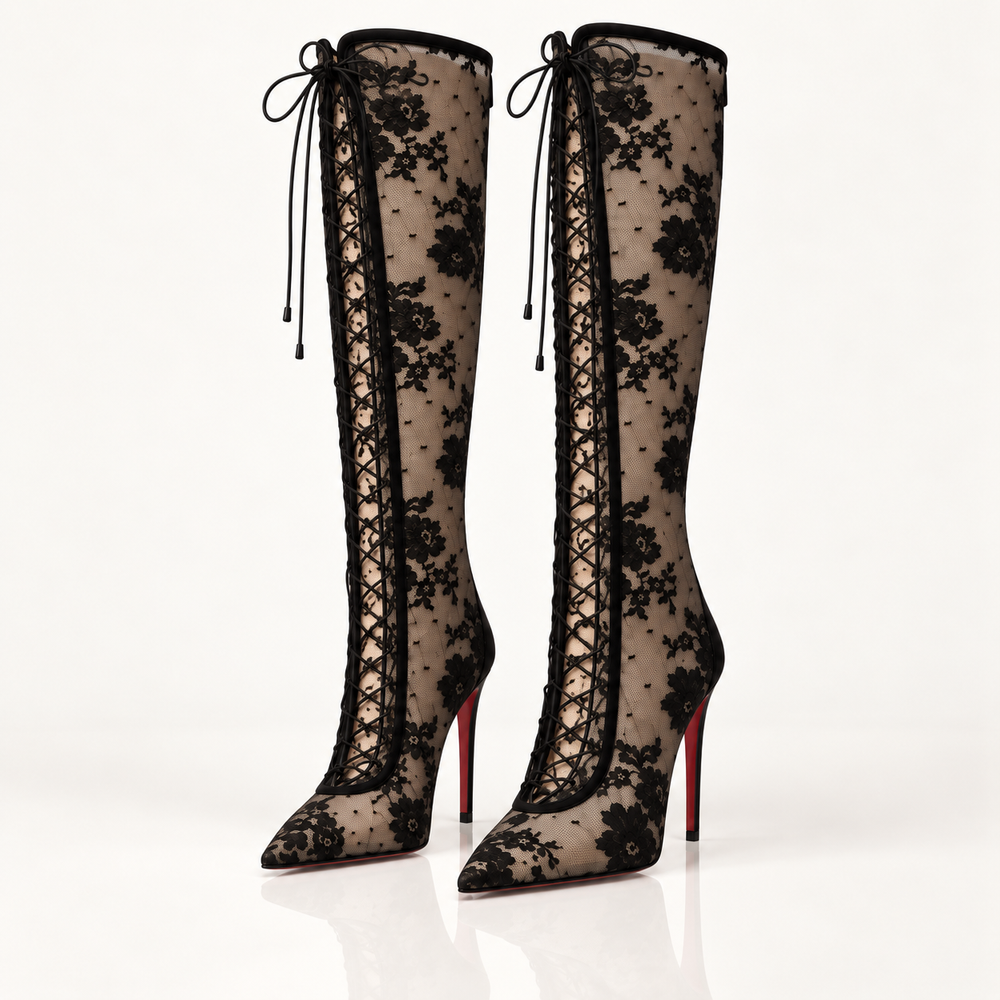 Griselda Lace-Up Boots