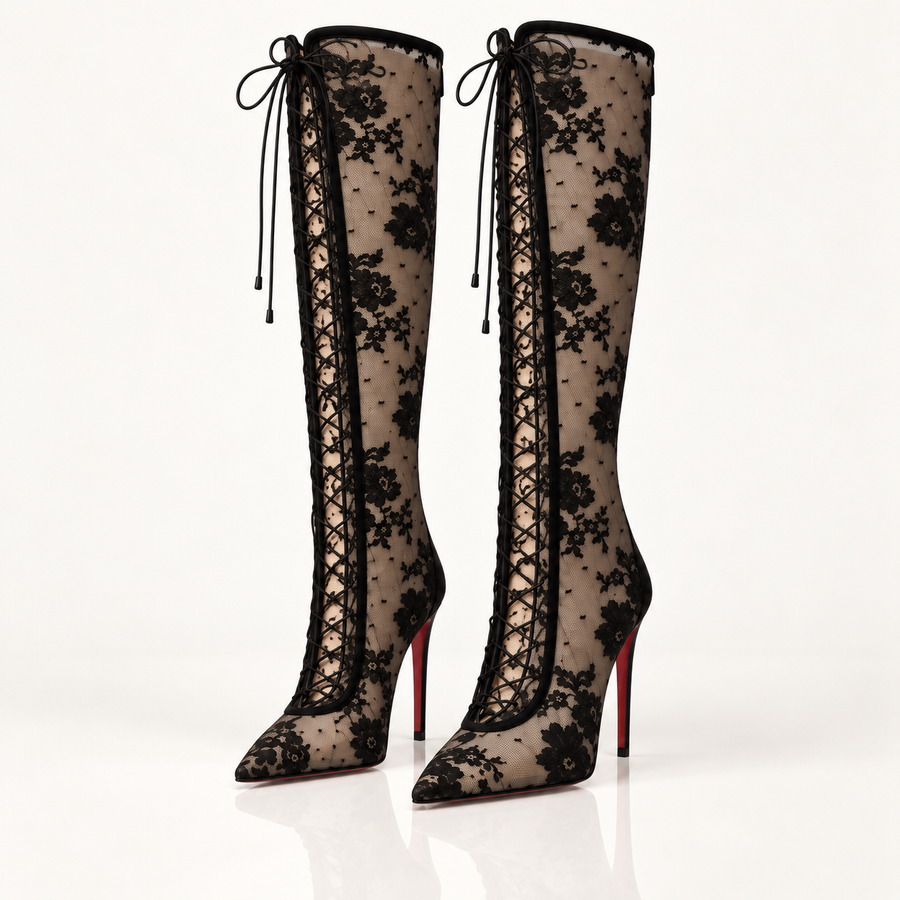 Griselda Lace-Up Boots